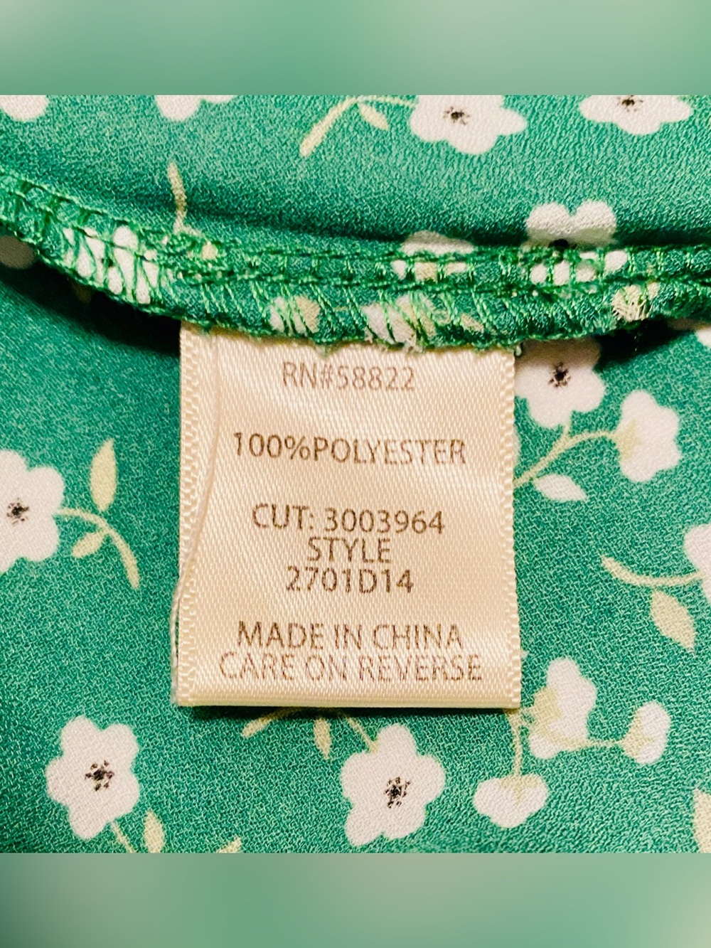 MAX STUDIO-Size M-Women's Green Floral Print, Ruffle In Front, Side Zip Skirt - Picture 4 of 8